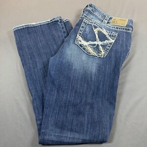 Silver Jeans Womens 16x33 Blue Aiko Boot Cut Dark Wash Denim